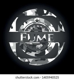 Fume on grey camouflage pattern