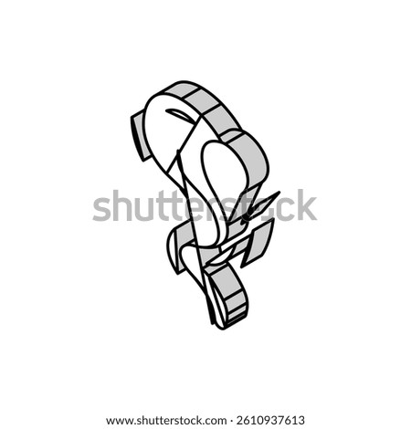 fume smell isometric icon vector. fume smell sign. isolated symbol illustration