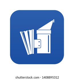 Fumigation icon digital blue for any design isolated on white vector illustration