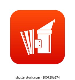 Fumigation icon digital red for any design isolated on white vector illustration