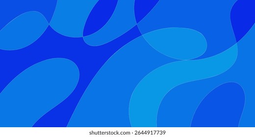 Fondo de Formas azules Abstractas divertidas