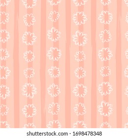 Flores de doodle abstractas divertidas, de fondo floral creativo, excelentes para tejidos de verano y primavera, banderas, tapicerías, envolturas - diseño vectorial