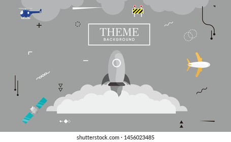 Fun Aerostation for Kids Template Background