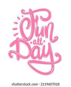 Camiseta vectorial de la ilustración de todo el día