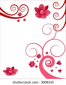 fun artistic background frame vector