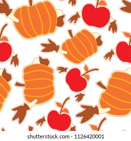 Fun Autumn Fruit Graphic Pattern 