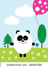 fun baby card. vector illustration