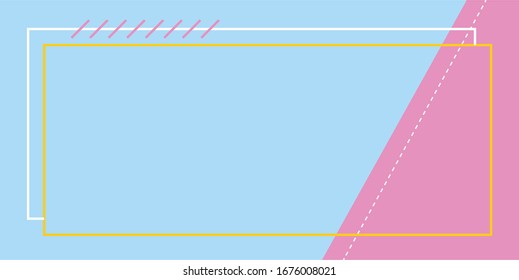 Fun background with rectangle shape vector 