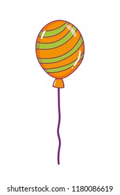fun balloon accessory with lines style