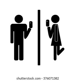 Fun bathroom / restroom symbols 