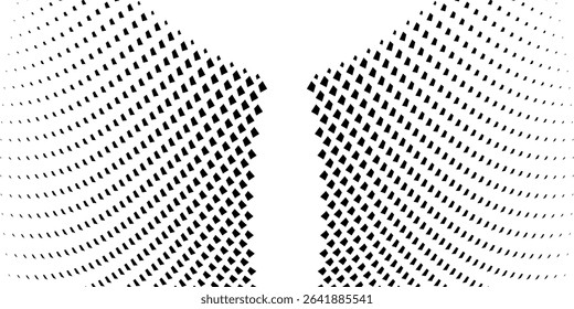 fun beautiful black and white shadow halftones retro pop art funky urban colorful comic book. Dotted halftone gradient texture. Vanishing polka dot background. vector dynamic halftone