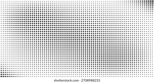 Divertido hermoso blanco y negro tonos medios retro arte pop funky urbano colorido cómic. Textura de degradado semitono punteado. Fondo de lunares desapareciendo. Fondo de patrón de gradación de puntos repetitivos