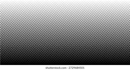 fun beautiful black and white shadow halftones retro pop art funky urban colorful comic book. Dotted halftone gradient texture. Vanishing polka dot background. Repeating dots gradation pattern backgro