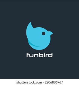 Designvorlagen für Fun-Vogel-Logos