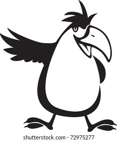 fun bird symbol.vector illustration