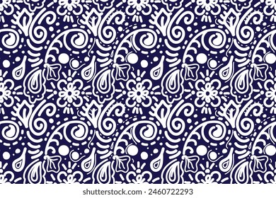 Fun black line doodle seamless pattern. Creative minimalist style art background for children or trendy design with basic shapes. Simple childish scribble