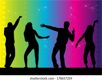 Fun- black people  silhouette