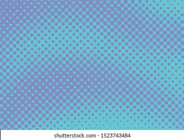 Fun Blue pop art background with halftone in retro comic style, vector illustration eps10