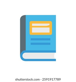 Fun book icon designed for children's education.