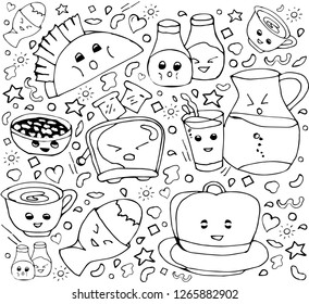 Fun breakfast doodle