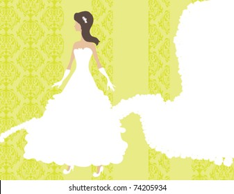A fun bright green wedding design.