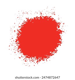 Fun bright red crayon powder, abstract grungy texture. Editable, ready to recolor