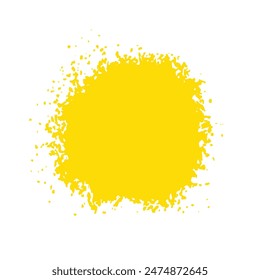 Lustiges hellgelbes Kreidepulver, abstrakte grungy Textur. Bearbeitbar, bereit zum Neueinfärben