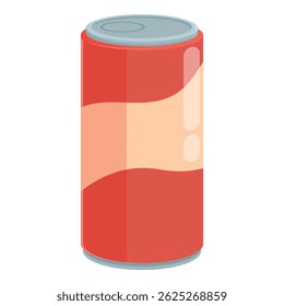 Fun and bubbly cartoon soda can illustration in vector format, perfect for use in advertising, branding, packaging design, and more