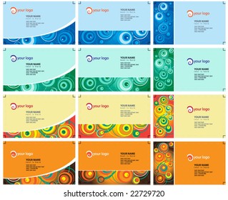 Fun business cards - vector file.