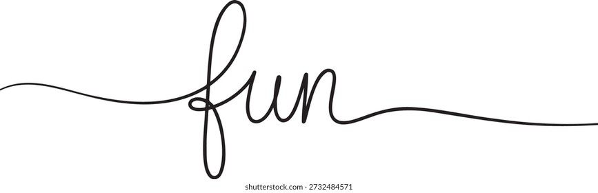 Divertido texto caligráfico con un elegante subrayado. Esta escritura manuscrita expresa placer y ligereza. Es un elemento decorativo, perfecto para diseños lúdicos y ocasiones felices, simbolizando alegría, diversión, y un sentimiento alegre. Ideal para invitaciones, redes sociales y artículos de celebración.