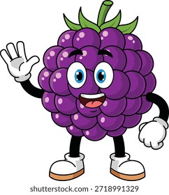 Divertidos personajes de dibujos animados de diferentes frutas con caras sonrientes y poses animadas. Alegría, fruta, comida, saludable, en forma, fresco