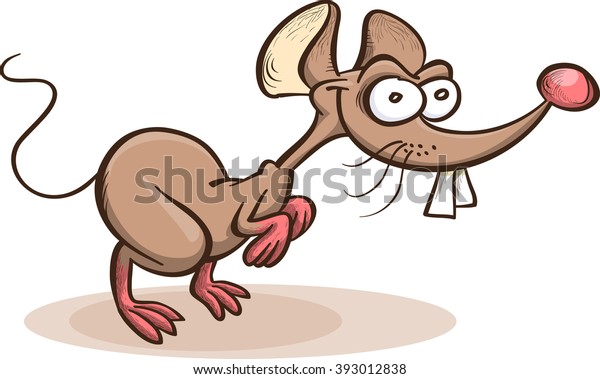 Fun Cartoon Mouse Vector Isolated On Stock Vector (Royalty Free) 393012838