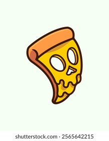 Fun Cartoon Pizza Slice Character for Food-themed Branding and Merchandise