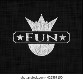 Fun chalk emblem