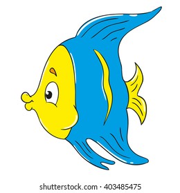 Fun character little fish
