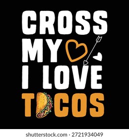 Fun and charming t-shirt design featuring a playful taco-love slogan with creative typography and a lighthearted food theme. Perfect for taco lovers, casual wear, and festive outfits, this design captures joy, humor, and lifestyle fashion. Ideal for print on demand products, apparel branding, merchandise collections, and party-ready clothing concepts. A cheerful food-inspired quote design suitable for everyday wear, celebrations, and trendy streetwear styles.