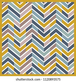 fun chevron scarf pattern design