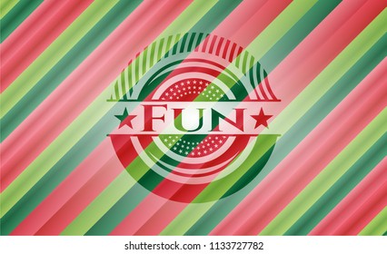 Fun christmas emblem background.