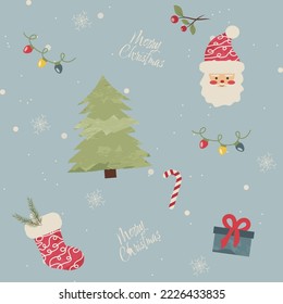 Fun Christmas Pattern, Premium Vector