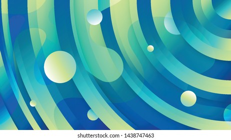 Fun circle liquid color background design. Fluid gradient circled shapes composition. Futuristic design posters. Eps10 vector.