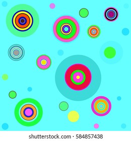 Fun Circles Colourful Stock Vector (Royalty Free) 584857438 | Shutterstock