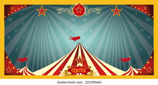 Fun Circus Banner. A Fun Circus Banner For An Invitation