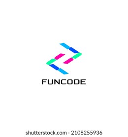Fun Coding abstract learn logo