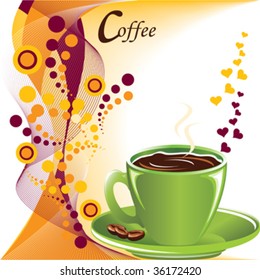 Fun with coffee, place your promotion	
