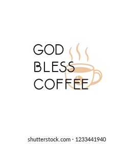 Fun coffee sticker design vector