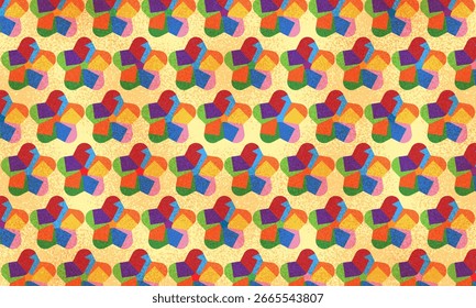 Fun colorful abstract background in doodle style. Simple playful design with hand drawn overlay shapes. Children style colored scribble banner background with doodle rough lines. Playful abstract bg