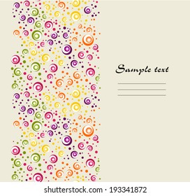 Fun colorful abstract circles seamless background 