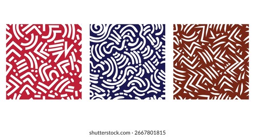 Fun colorful abstract seamless pattern.