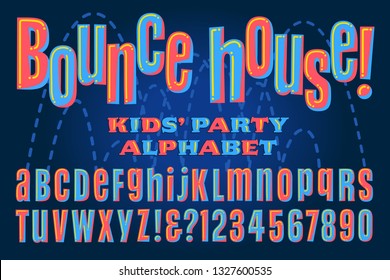A fun and colorful alphabet perfect for kids parties, birthdays, school activities and gatherings
