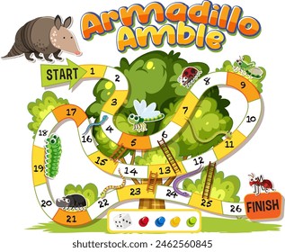 Fun and colorful animal-themed board game